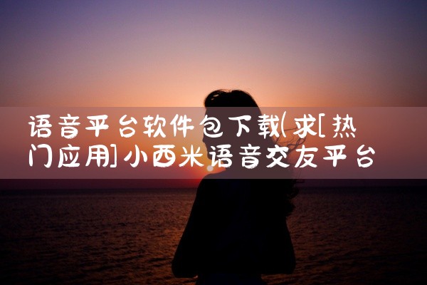 语音平台软件包下载